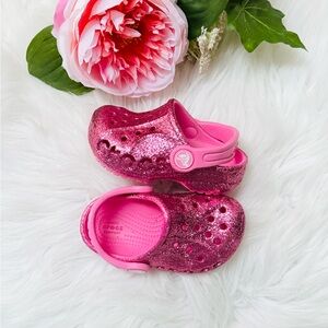 Toddler Glitter Crocs